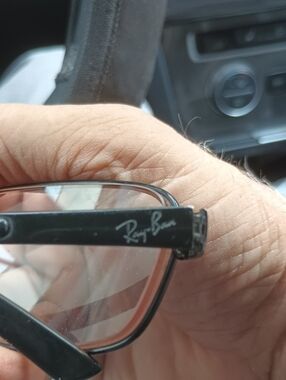 Ray-Ban Black Temple Logo Prescription Frame